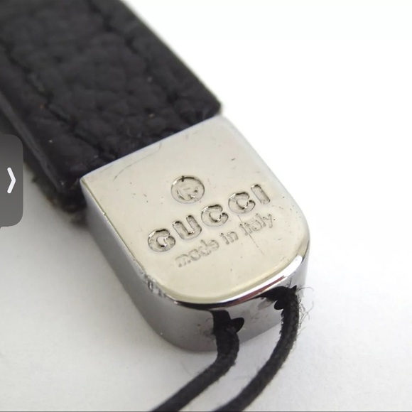 Sold Gucci Black Leather Keychain - Picture 9 of 12